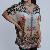 Kimono Faex Animal Print 021